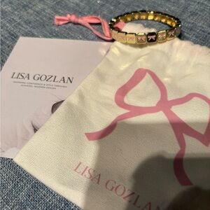 Lisa Gozlan Pink Bow Dream World Bracelet - 7 inches
